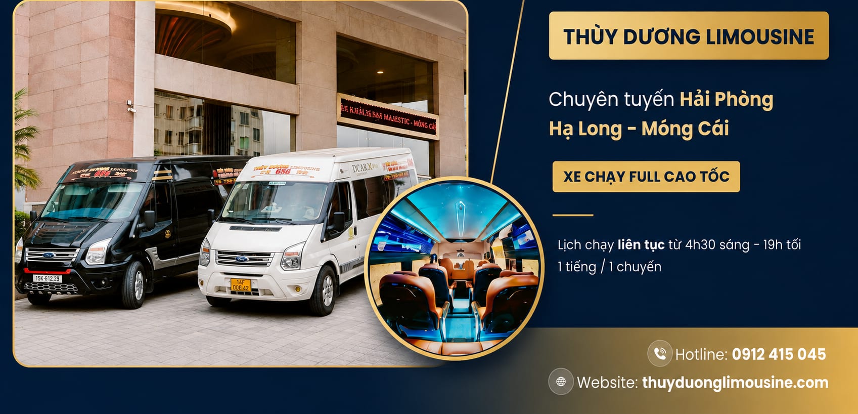Nối phố cảng Hải Phòng với biên giới Móng Cái, mỗi giờ một chuyến