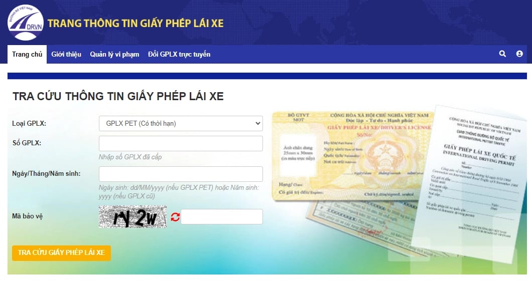 Hướng dẫn tra cứu giấy phép lái xe chuẩn nhất